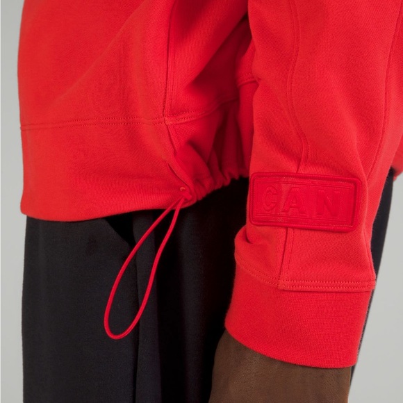 Lululemon Team Canada French Terry Oversized Hoodie Olympics Paris 2024 Red - Picture 4 of 5